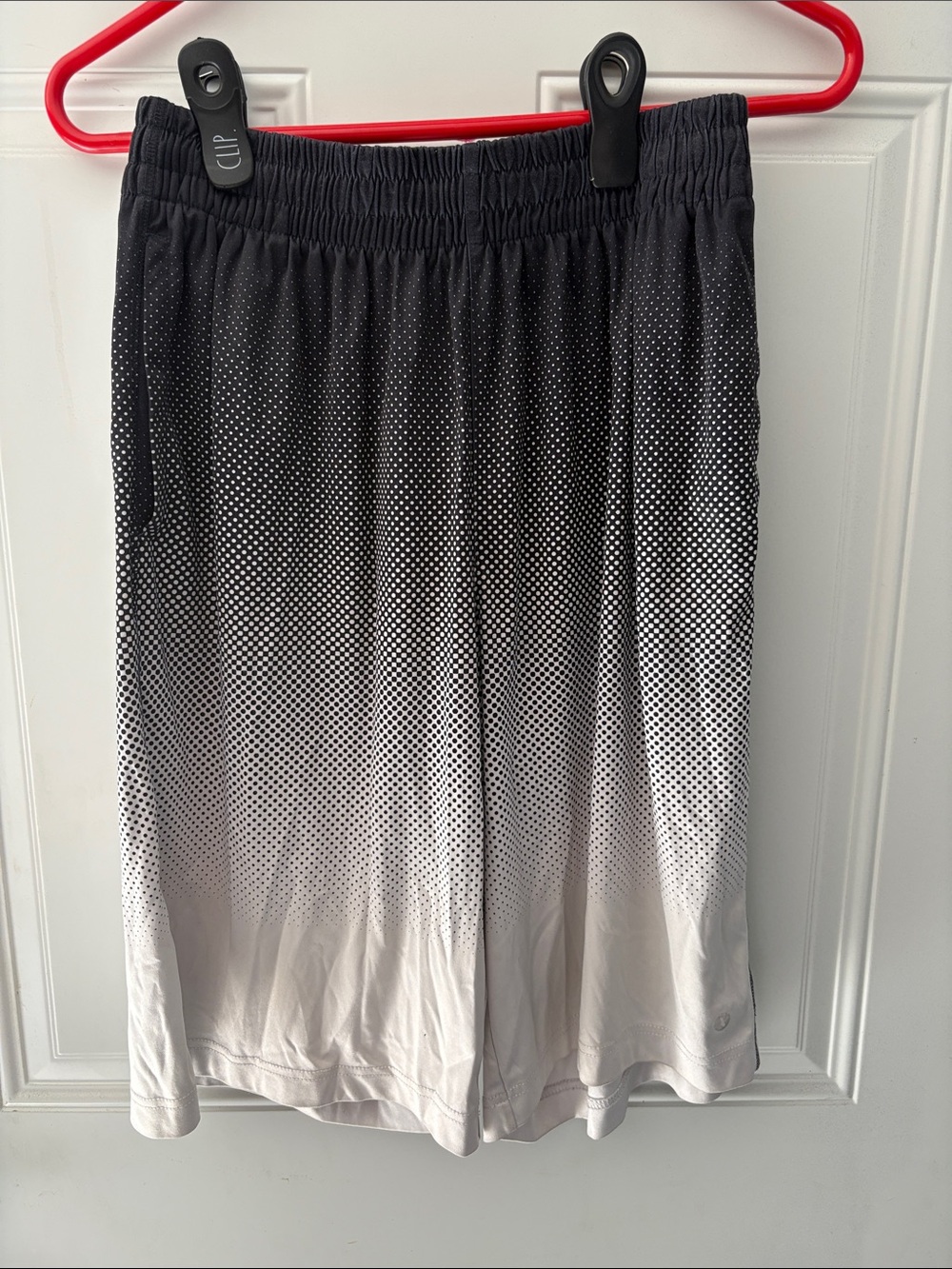 Xersion Black and White Gradient Athletic Shorts